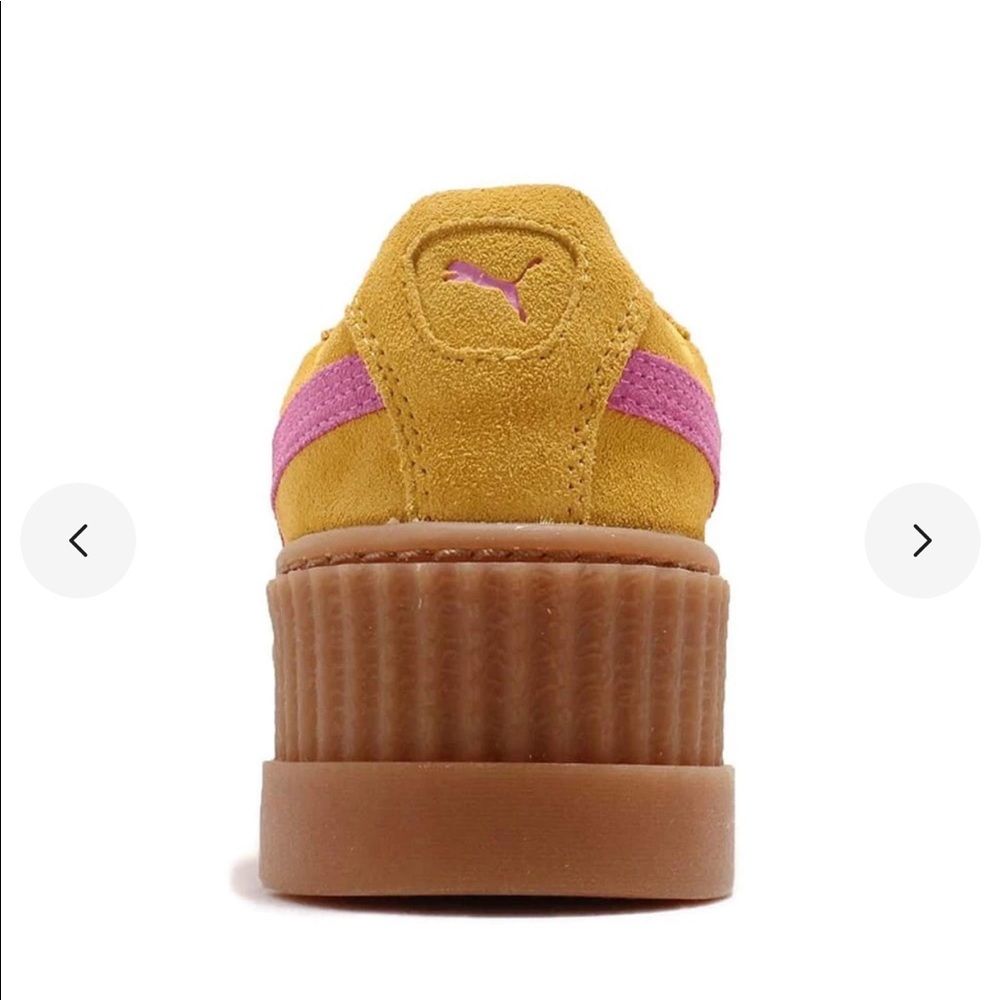 Puma X Fenty By Rihanna Cleated
Creeper Lace Up Suede Yellow Sz 9.5 - Picture 4 of 16